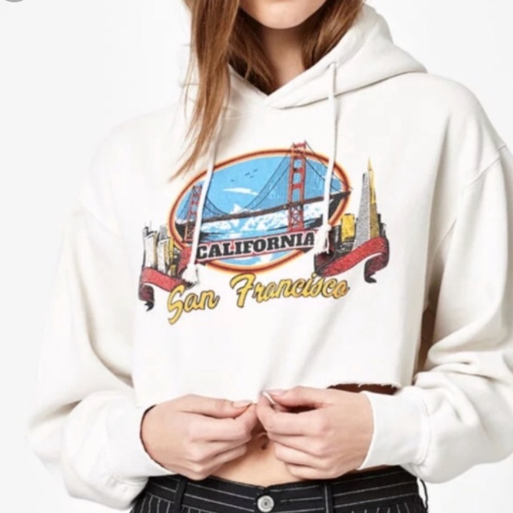 Brandy Melville crop hoodie